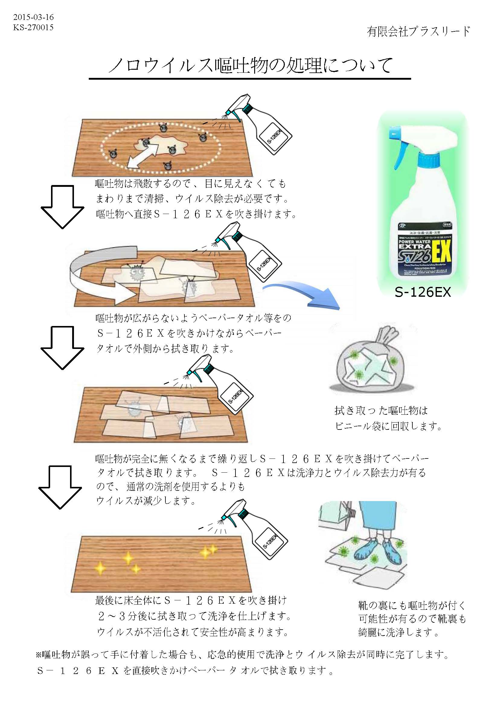 ノロウイルス嘔吐物の処理について